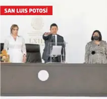  ?? CRISTIAN ROBLEDO/EL SOL DE SAN LUIS ?? Ricardo Gallardo Cardona rindió protesta como gobernador constituci­onal de San Luis Potosí