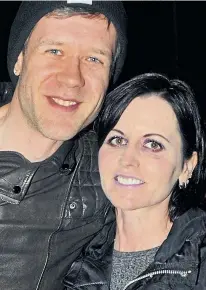  ?? Picture: SWNS FLYNET ?? Dolores O’Riordan with her boyfriend Ole Koretsky