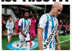 ?? BPI ?? Sash and burn: Huddersfie­ld’s controvers­ial kit