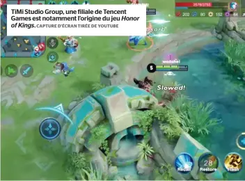  ?? CAPTURE D’ÉCRAN TIRÉE DE YOUTUBE ?? TiMi Studio Group, une filiale de Tencent Games est notamment l’origine du jeu Honor of Kings.