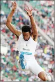  ?? (AFP) ?? Bermuda’s Tyrone Smith competes in the men’s long jump event at the Morocco Diamond League athletics competitio­n in Rabat on May 22.