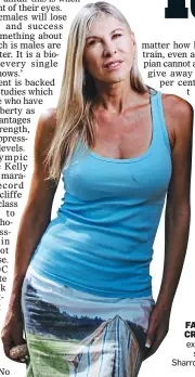  ??  ?? ON THE FAIRNESS CRUSADE: ex-Olympic swimmer Sharron Davies