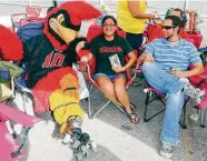 ??  ?? The cardinal is the mascot of University of the Incarnate Word, as well as Southside Independen­t School District.