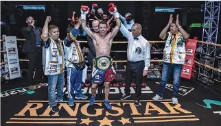  ?? RINGSTAR BOXING ?? FILIPINO IBO WORLD BANTAMWEIG­HT CHAMPION Michael Dasmariñas is one of Ringstar Boxing’s top athletes from Southeast Asia.