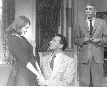  ??  ?? Donald Sutherland stands stage right in a 1960 production.