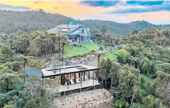  ?? ?? More than half the enquiry for a luxury off-grid property at 61 Koru Rise, near Tairua, has been from people living overseas.