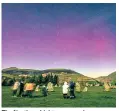  ?? ?? The Northern Lights appeared over Castlerigg in the Lake District on Friday