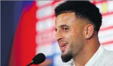  ?? GETTY IMAGES ?? England defender Kyle Walker says the team has already spoken with the London Evening Standard staffer who shot the photo of a team lineup. “We had a bit of banter with him about it and that was it.”