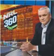  ??  ?? Anthony Griffin on NRL 360.