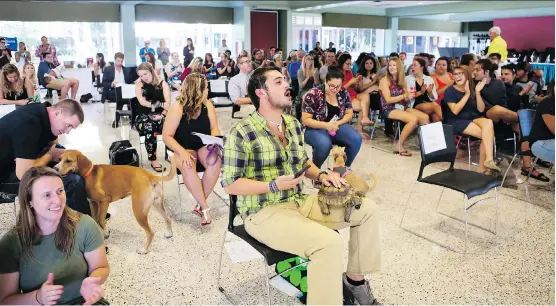  ?? ECKERD COLLEGE ?? Eckerd College in St. Petersburg, Fla., is one of the few campuses that welcomes pets. The school even goes so far as to provide a pet graduation ceremony.