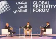  ?? ?? A panel discussion in progress on the final day of the Global Security Forum in Doha on Thursday.