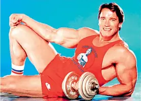  ??  ?? Los cuerpos musculosos eran el modelo aspiracion­al inspirado por estrellas como Arnold Schwarzene­gger y Lou Ferrigno