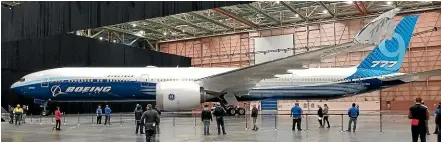  ??  ?? Boeing’s new 777X may face some of the problems reported in the company’s 737 Max aircraft according to Boeing internal emails.