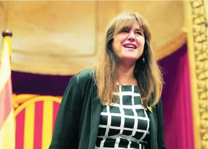  ?? EFE ?? La presidenta del Parlament, Laura Borràs, en el último pleno