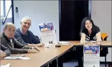  ?? - Crédits : HM ?? Carole Faral, présidente de l’associatio­n «Prader Willi» avec Michel Lamouroux et Philippe de Tarragon