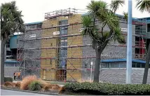  ??  ?? Rugby Park swathed in scaffoldin­g in March.