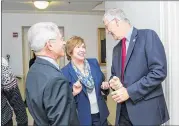  ?? NIH ?? CDC Director Brenda Fitzgerald talks with National Institutes of Health Director Francis Collins (right) on her first official tour of the NIH campus in Bethesda, Md.