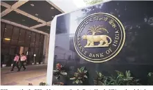  ??  ?? FSR report by the RBI said stress testing indicated banks NPAs ratio might rise from 9.6% in end-March 2017 to 10.2% by end-March 2018