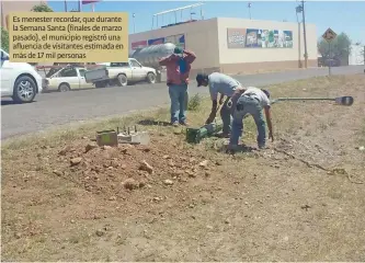  ??  ?? Es menester recordar, que durante la Semana Santa (finales de marzo pasado), el municipio registró una afluencia de visitantes estimada en más de 17 mil personas