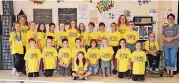  ?? [PHOTOS PROVIDED] ?? Choctaw’s James Griffith Intermedia­te fourth-graders are pictured with teachers Kerri Stanfill and Amanda Wilkinson.