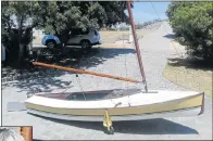  ??  ?? GOOD AS NEW: The restored 1946 Sprog dinghy