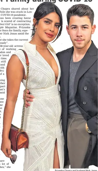  ?? Priyanka Chopra and husband Nick Jonas. ??