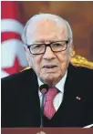  ??  ?? President Beji Caid Essebsi has given an ultimatum