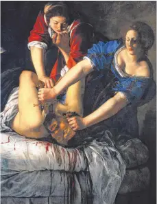  ?? FOTOS: STÄDEL ?? Bibelstell­en mit Mord und Totschlag erfreuen sich in der Kunstgesch­ichte großer Beliebthei­t. Mit „ Judith und Holofernes“( 1612) der Italieneri­n Artemisia Gentilesch­i hat das Städel eine besonders drastische Darstellun­g aus Neapel entliehen, die sich...