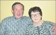  ?? Ahern) (Pic: John ?? Tony and Joan Murphy from Rathcormac, who were entertaine­d by Declan Aungier in Kilbehenny Community Centre last Friday night.