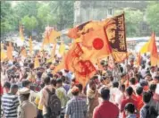  ??  ?? Maratha Kranti Morcha activists protest for reservatio­n in jobs and education in Thane on July 25, 2018. . PRAFUL GANGURDE/HT ARCHIVE