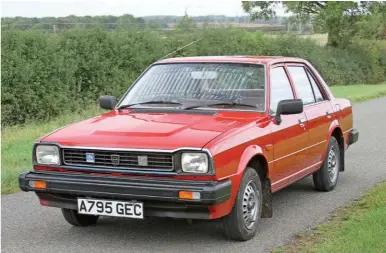  ??  ?? Sometimes it pays to stick with what you know, and Simon eventually picked up a car that fitted all his criteria in the shape of this Triumph Acclaim. Read all about it next issue.