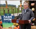  ?? COURTESY COMMONWEAL­TH MEDIA SERVICES ?? State Agricultur­e Secretary Russell Redding, during a press conference at Flinchbaug­hs Orchard and Farm Market in York County in January.