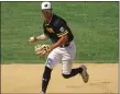  ?? ED MORLOCK — MEDIANEWS GROUP ?? Archbishop Wood shortstop Aiden Myers makes a play during a PIAA-5A semifinal game against Selinsgrov­e on Monday.