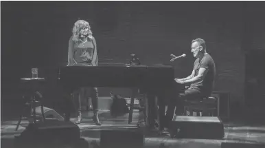  ?? ROB DEMARTIN ?? Patti Scialfa duets with husband Bruce in Springstee­n on
Broadway at the Walter Kerr Theatre.