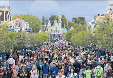  ?? Allen J. Schaben
Los Angeles Times ?? DISNEYLAND in Anaheim is going to draw more tourists if the national economy improves this year, says Esmael Adibi, director of the A. Gary Anderson Center for Economic Research at Chapman University.