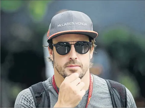  ?? FOTO: GETTY ?? Fernando Alonso podría renovar en breve con McLaren, confiando así en el proyecto conjunto de la escudería británica con su nuevo motorista, Renault para la temporada 2018