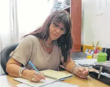  ?? ?? Sandra Salzotti, directora del CENS Nº 453.