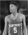  ?? KIM KLEMENT, USA TODAY SPORTS ?? Malik Monk led Kentucky in scoring with 19.8 points per game last season.