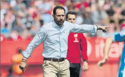  ?? FOTO: PERE PUNTÍ ?? Pablo Machín y su gran reto Después de asombrar con el Girona, quiere terminar la temporada cumpliendo un sueño