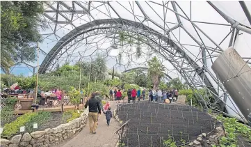  ??  ?? The Eden Project in Cornwall has attracted 20 million visitors.