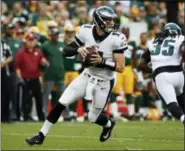  ?? THE ASSOCIATED PRESS FILE ?? Eagles quarterbac­k Carson Wentz feels he’ll be back in passing form and ready to play by the time the Eagles open the season in September.