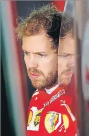  ??  ?? Sebastian Vettel lost the title race to Lewis Hamilton.