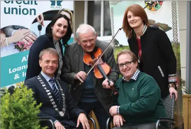  ?? Photo by Domnick Walsh ?? Launching Fleadh Cheoil Chiarraí at the Ashe Hotel, Tralee, on Friday were, back from left: Suzanne Ennis, Richard Casey and Melissa O’Riordan with John Long and John Stack front. Fleadh Cheoil Chiarraí takes place in Tralee for the second year running...