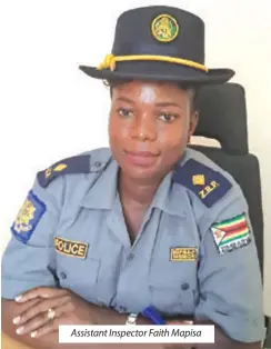  ?? ?? Assistant Inspector Faith Mapisa