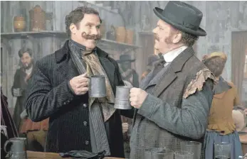  ?? FOTO: SONY PICTURES/ DPA ?? Na, dann Prost: Watson ( John C. Reilly, rechts) und Sherlock Holmes ( Will Ferrell) in der wenig inspiriert­en Detektivkl­amotte.