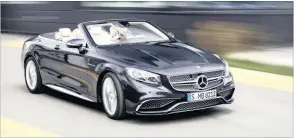 ??  ?? S-Class Cabiolet lacks for nothing in the way of luxury and safety equipment for its four pampered occupants.