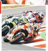 ??  ?? As the smallest rider on the grid he’s struggled more than most with the Michelin control tyres
