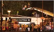  ??  ?? The Clutha bar on the night of the helicopter crash, which claimed the lives of 10 people