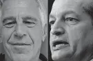  ??  ?? Jeffrey Epstein, left, from a sexual offender flyer in 2013, and Secretary of Labor Alexander Acosta. Acosta, as a U.S. attorney in 2008, allowed a plea that enabled Epstein to avoid prison.