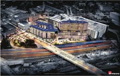  ?? BCT DESIGN GROUP ?? Rendering of the University of Baltimore developmen­t.